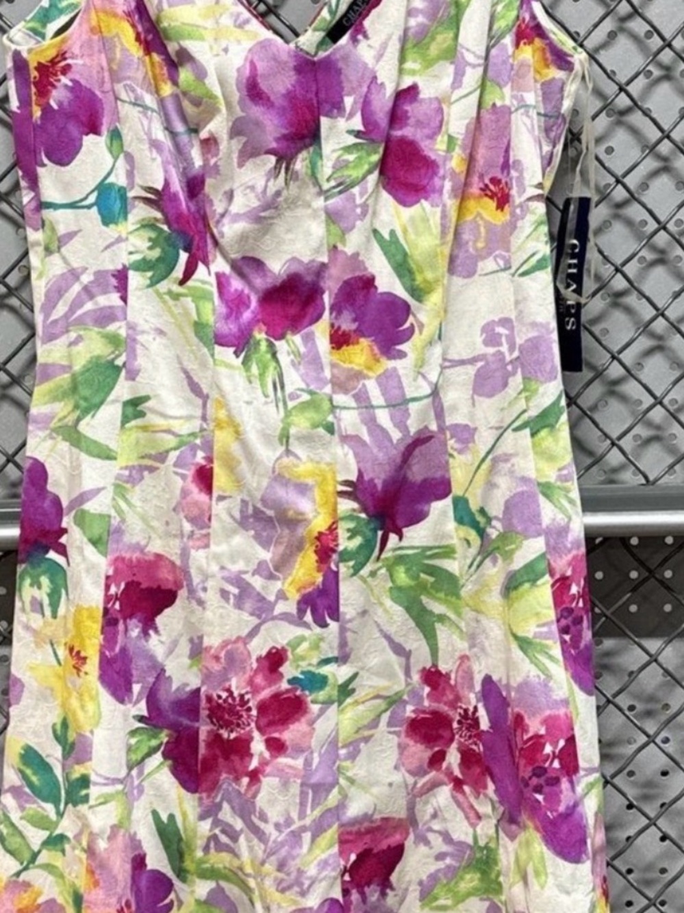 Chaps  V-Neck Midi Sundress —  NWT, Size 10 - Picture 4 of 5